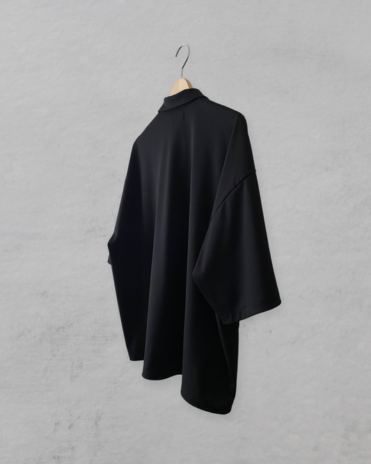 【SIRCR】ドレープハーフジップシャツ