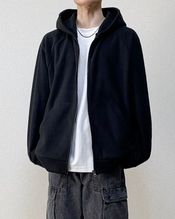 【SIRCR】ボリュームマイクロフリースフルジップパーカー