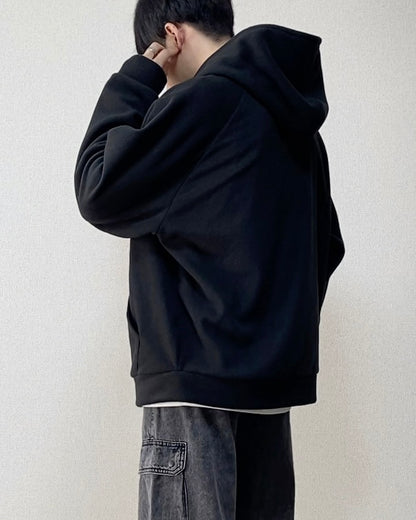 【SIRCR】ボリュームマイクロフリースフルジップパーカー
