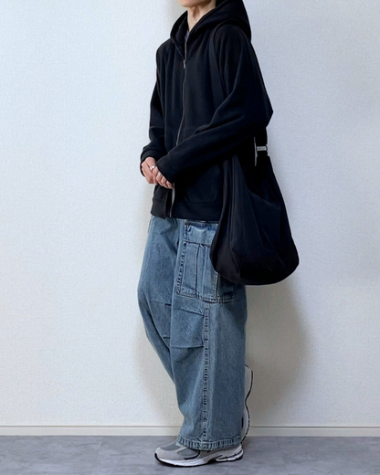 【SIRCR】ボリュームマイクロフリースフルジップパーカー