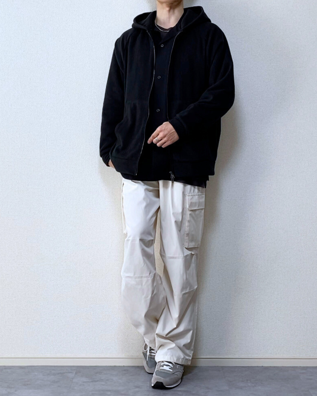 【SIRCR】ボリュームマイクロフリースフルジップパーカー