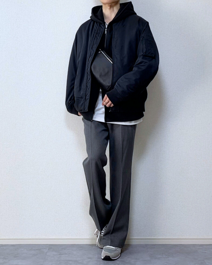 【SIRCR】ボリュームマイクロフリースフルジップパーカー
