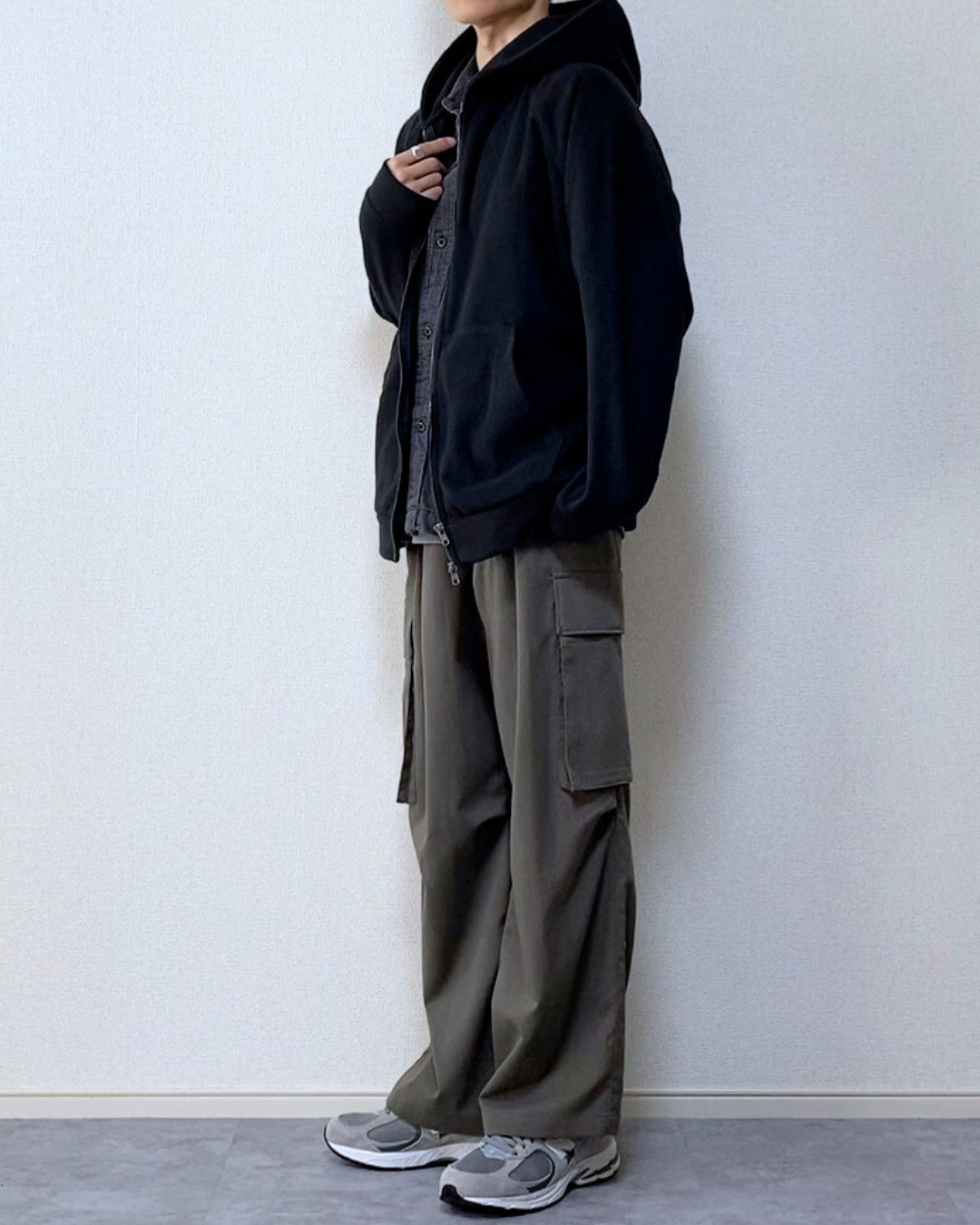 【SIRCR】ボリュームマイクロフリースフルジップパーカー
